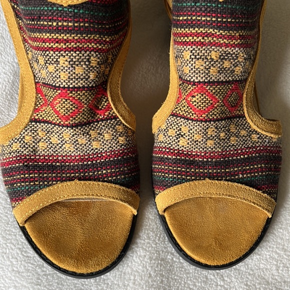 Western leather heeled sandals - Picture 7 of 9